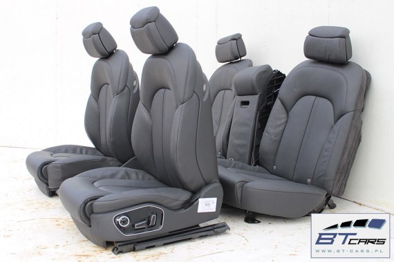 AUDI A8 FOTELE KOMPLET FOTELI siedzeń siedzenia tapicerka 4H D4 4H0 2010-2017 kolor czarny