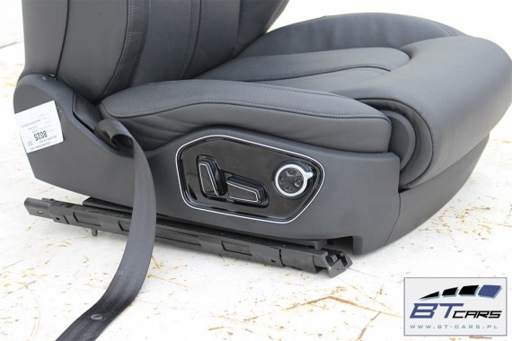 AUDI A8 FOTELE KOMPLET FOTELI siedzeń siedzenia tapicerka 4H D4 4H0 2010-2017 kolor czarny