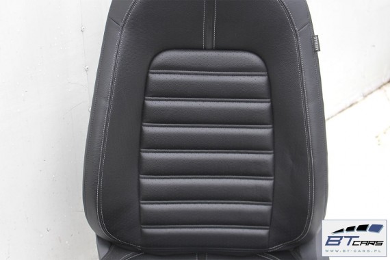 VW PASSAT CC FOTELE KOMPLET FOTELI siedzeń siedzenia fotel tapicerka skóra kolor czarny 3C8