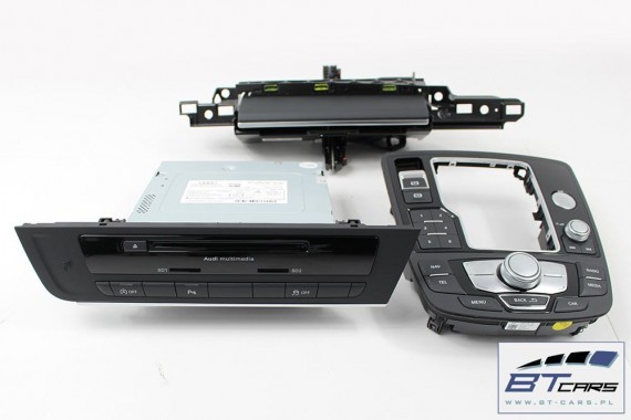 AUDI A6 ZESTAW MMI MONITOR + CZYTNIK + PANEL 4G1035193 4G1919601T 4G1919710E wyświetlacz ekran lcd  4G 4G1035193 4G1919710E