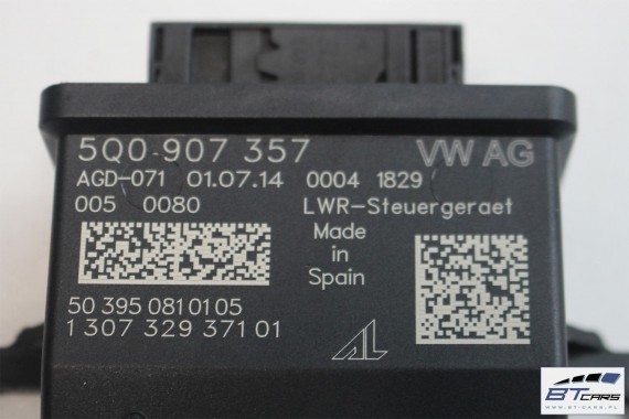 AUDI A3 TT VW GOLF 7 VII POLO PASSAT B8 TIGUAN TOURAN MODUŁ STEROWNIK ŚWIATEŁ 5Q0907357 5Q0 907 357 5Q0907357 REGULACJA ZASIĘGU