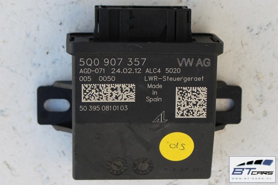 AUDI A3 TT VW GOLF 7 VII POLO PASSAT B8 TIGUAN TOURAN MODUŁ STEROWNIK ŚWIATEŁ 5Q0907357 5Q0 907 357 5Q0907357 REGULACJA ZASIĘGU