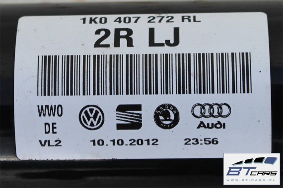 VW AUDI PÓŁOŚ PRZÓD LEWA 3C0407271AJ 3C0407451FX przednia SEAT SKODA 3C0 407 271 AJ