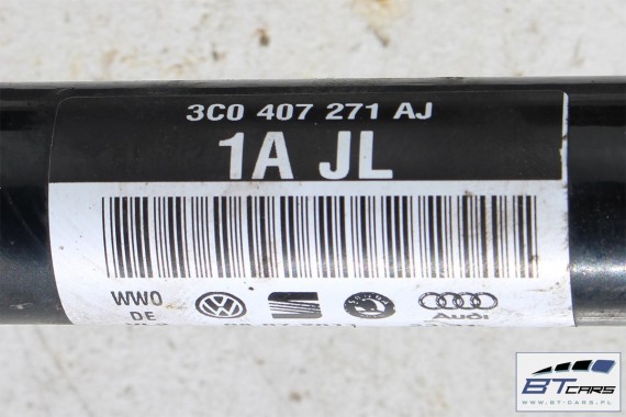 VW PASSAT B7 A3 PÓŁOŚ PRAWA 1K0407272RC 1K0407764SX przednia AUDI SKODA 3C0 407 271 AJ 1K0 407 272 RC