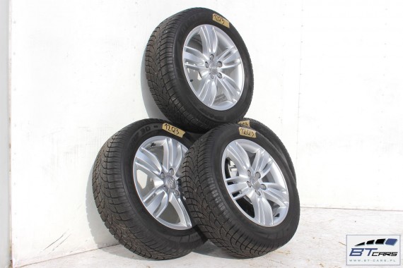 AUDI Q3 FELGI FELGI 17 cali 8U0601025E KOŁA OPONY ZIMA felga 6,5J*17H2 ET33  opona Dunlop SP Winter Sport 3D 215/60 96H zimowe