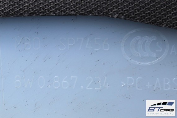 AUDI A4 SŁUPEK A POSZYCIE 8W0867233 8W0867234 8W B9 8W0 867 233 8W0 867 234 górne podsufitki kolor czarny