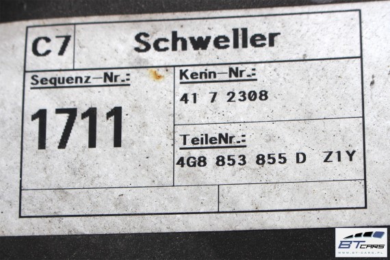 AUDI A7 LISTWA PROGOWA beż LZ1Y 4G8853855D 4G8853856D 4G8 853 855 4G8853855F 4G8853856 4G8853855D 4G8853856 4G8853855D 4G8853856