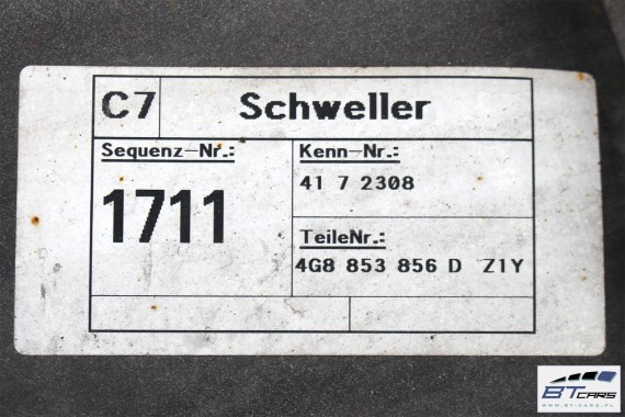 AUDI A7 LISTWA PROGOWA beż LZ1Y 4G8853855D 4G8853856D 4G8 853 855 4G8853855F 4G8853856 4G8853855D 4G8853856 4G8853855D 4G8853856