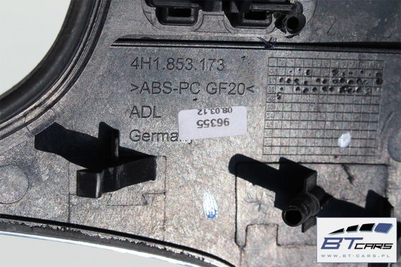 AUDI A8 RAMKA ZEGARÓW WYKOŃCZENIE KONSOLI 4H1853173 4H1 853 173 4H0 D4 4H 4H1853173A 4H1853173B 4H1853173E 4H1853173F 4H1853173