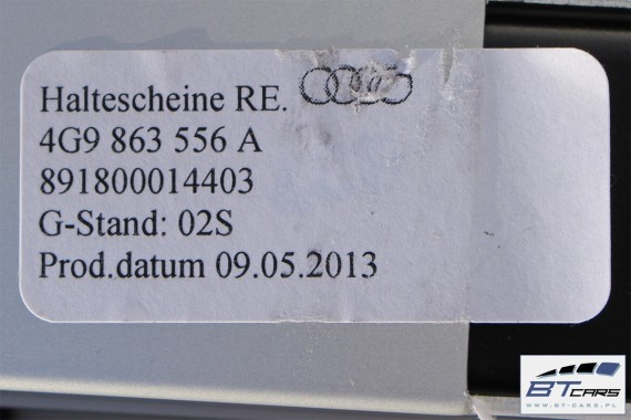 AUDI A6 4G KOMBI MOCOWANIE PROWADNICE STELAŻE BAGAŻNIKA 4G 4G9 SIATKA BAGAŻU 4G9863555A 4G9863556A 4G9 863 555 4G9863539 ALLROAD