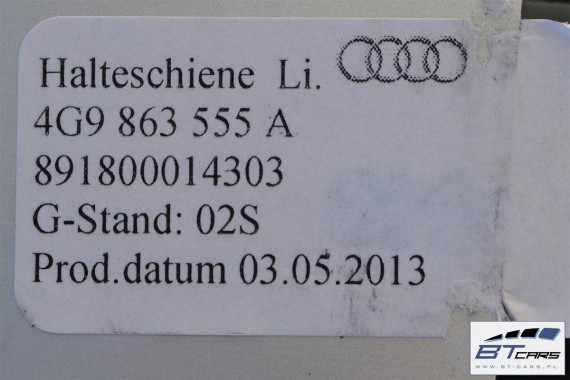 AUDI A6 4G KOMBI MOCOWANIE PROWADNICE STELAŻE BAGAŻNIKA 4G 4G9 SIATKA BAGAŻU 4G9863555A 4G9863556A 4G9 863 555 4G9863539 ALLROAD