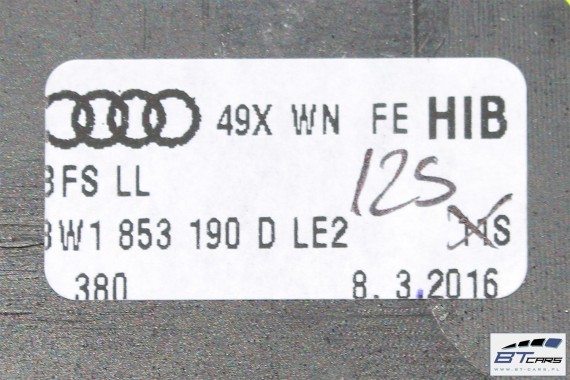 AUDI A4 A5 LISTWY OZDOBNE LISTWA DEKOR DEKORY WYKOŃCZENIE TAPICERKA 8W1853190D 8W1863969B 8W0867410Q 8W0867420B LE2 drewno 8W
