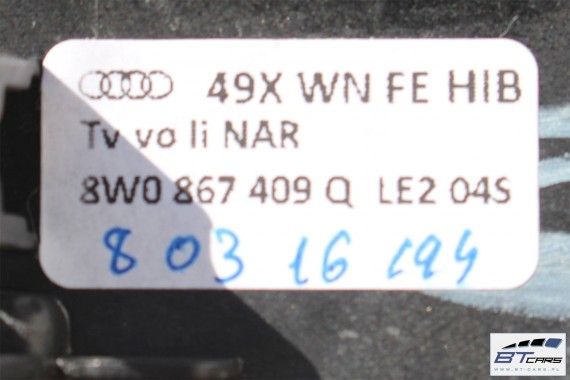 AUDI A4 A5 LISTWY OZDOBNE LISTWA DEKOR DEKORY WYKOŃCZENIE TAPICERKA 8W1853190D 8W1863969B 8W0867410Q 8W0867420B LE2 drewno 8W
