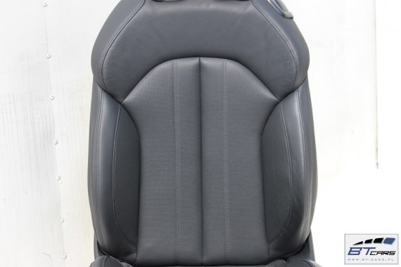 AUDI A5 FOTELE KOMPLET FOTELI siedzeń siedzenia fotel tapicerka 8W F5 skóra kolor czarny