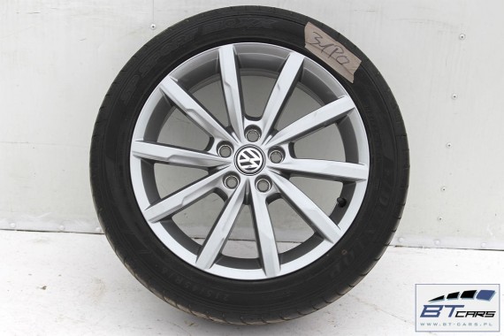 VW POLO FELGI 16 6C0601025A OPONY LATO KOŁA 6R 6C FELGA OPONA 6C0601025H 7J*16H2 ET46 Dunlop SP Sport Maxx  215/45/16 86H