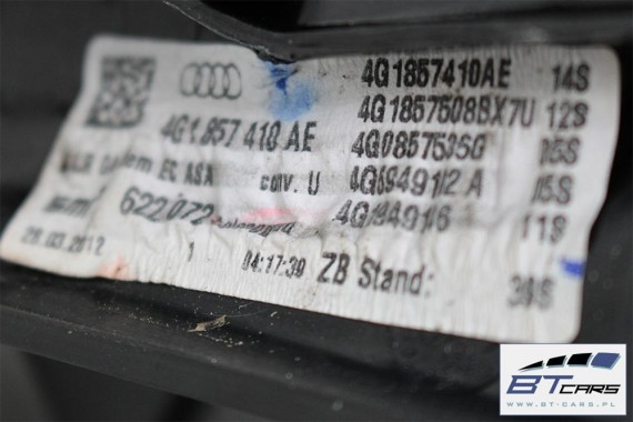 AUDI A6 LUSTERKO DRZWI ZEWNĘTRZNE PRAWE 4G 14+2 pin zewnętrzne pinów kabli 16pin 14pin+2