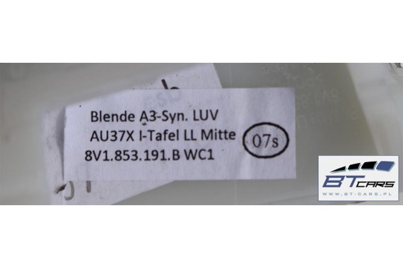 AUDI A3 LISTWY OZDOBNE KOMPLET LISTEW LISTWA 8V 8V1853191B 8V1853189B 8V1853190B 8V4867409B 8V4867410B 8V4867419B 8V4867420B WC1