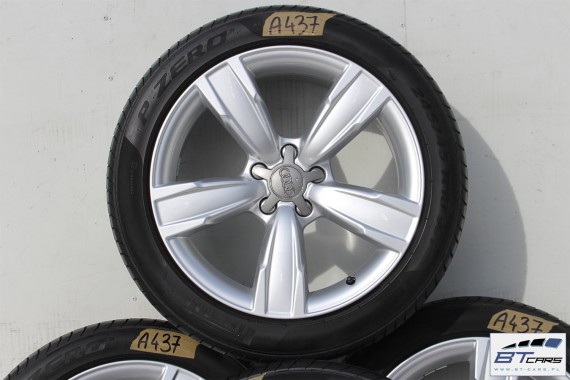 AUDI A4 A5 FELGI 18 cali OPONY LATO KOŁA felga 8K0601025BM 8J*18H2 ET26 opona Pirelli P Zero 245/45/18 96Y 8K, 8W, 8T