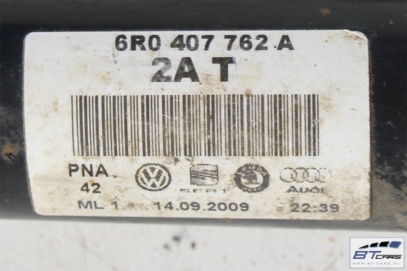 VW AUDI SEAT SKODA PÓŁOŚ PRAWA PRZÓD 6R0407762A 6R0407762AX 6R0 407 762 A AX