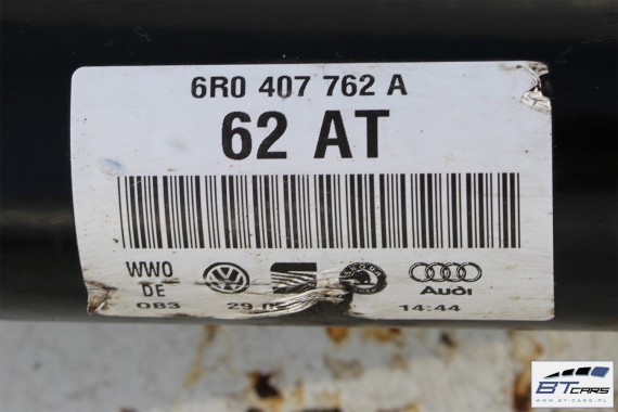 VW AUDI SEAT SKODA PÓŁOŚ PRAWA PRZÓD 6R0407762A 6R0407762AX 6R0 407 762 A AX