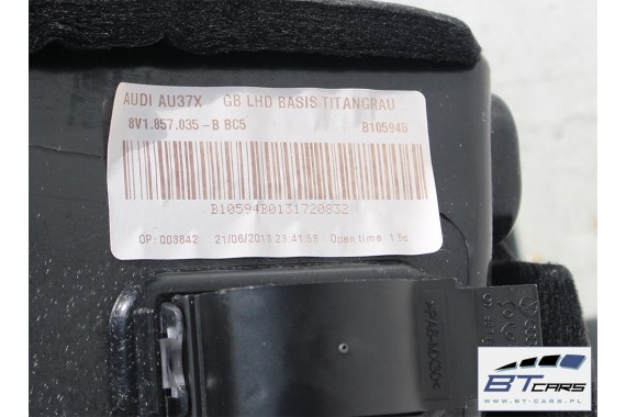 AUDI A3 SCHOWEK KONSOLI PASAŻERA 8V1857035B 8V1 857 035 B Kolor BC5 szary tytanowy 8V 8V1857035 8V1857035B 8V1857035C 8V1857035D