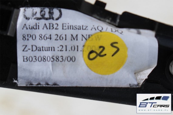 AUDI A3 LISTWY OZDOBNE POPIENICZKA DEKOR DEKORY 8P 8P0857951 8P0864261M 8P3867409C 8P3867410C 1WV orzechowy 8P0857951 8P0864261