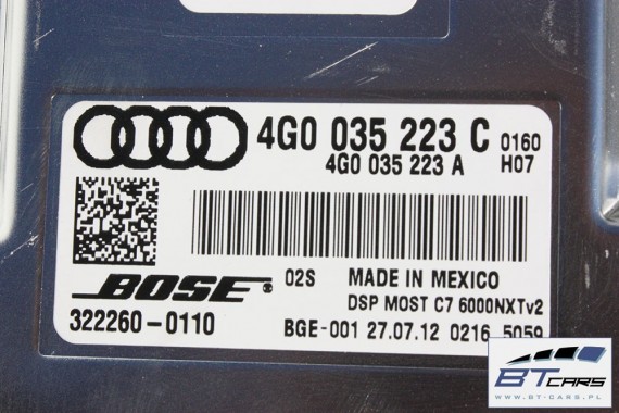 AUDI A6 A7 A8 WZMACNIACZ BOSE 4G0035223C 4G0035223A 4G0 035 223 A 4G 4H 4G0035223C 4G0035223A 4G0035223C 4G0035223 4G0035223C