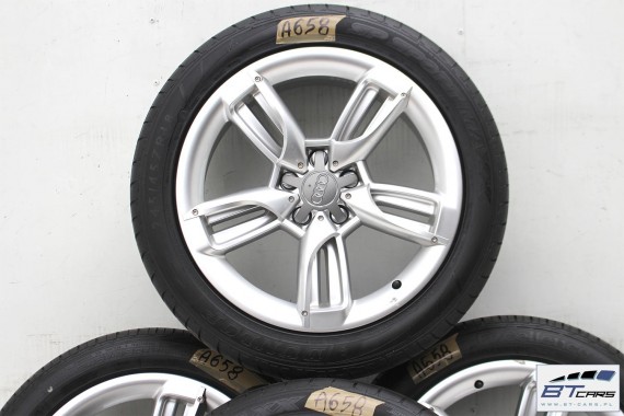 AUDI A6 FELGI 18 OPONY LATO KOŁA felga 4F0601025BB 8J*18H2 ET38 opona Goodyear Excellence , Dunlop SP Sport Maxx 245/45/18 100Y