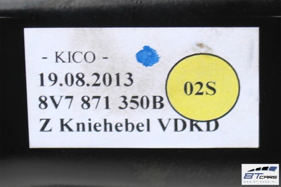 AUDI A3 CABRIO ZAWIAS DACHU składanego 8V7871349B 8V7871350B 8V7 871 349 B 8V7871349B 8V7871350B 8V7871349B 8V7871350 8V7871349