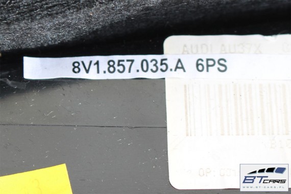 AUDI A3 SCHOWEK KONSOLI PASAŻERA PRAWY 8V1857035A 8V1 857 035 A 8V  8V1857035 8V1857035B 8V1857035C 8V1857035D kolor 6PS czarny