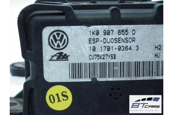 VW SCIROCCO EOS CZUJNIK ESP 1K0907655A moduł sterownik przyspieszania kół 1K0907655B 1K0907655D 7H0907655A 7H0907652A 7E0907652A