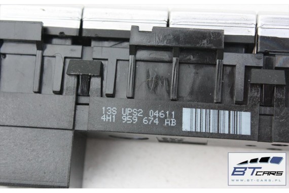 AUDI A8 PRZEŁĄCZNIK PRZYCISK WŁĄCZNIK KONSOLI PANEL 4H1959673H 4H0820911 4H1959674 4H0820911 z przyciskami 4H1959673P 4H1959673H