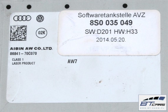 AUDI TT CZYTNIK MMI MULTIMEDIA Sim SD 8S0035049 navi 8S0 035 049 MIB 3G+ NAWIGACJI HIGH 8S0035049 8S0035049 8S0035049 8S0035049