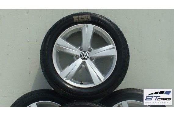 VW THE BEETLE FELGI 17 cali OPONY LATO KOŁA felga 5C0601025AA  7J*17H2 ET43 opona Bridgestone Turanza ER300 215/55/17 94V 5C