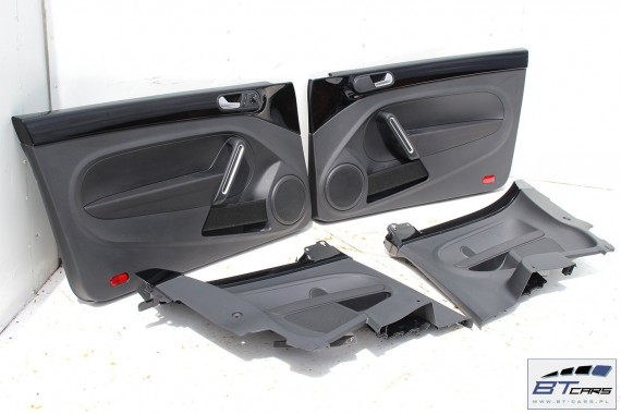 VW THE BEETLE BOCZKI DRZWIOWE BOCZEK TAPICERKA 5C 5C5867043 5C5867044 5C1867011 5C1867012 skóra czarne góra czarna 5C5 867 043