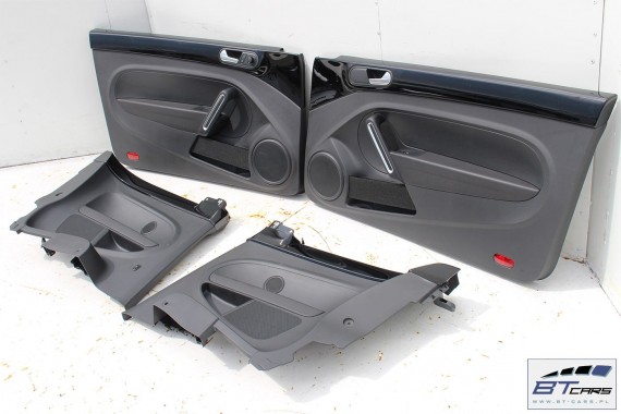 VW THE BEETLE BOCZKI DRZWIOWE BOCZEK TAPICERKA 5C 5C5867043 5C5867044 5C1867011 5C1867012 skóra czarne góra czarna 5C5 867 043