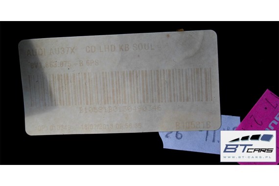 AUDI A3 SCHOWEK KONSOLI KIEROWCY 8V1863075B 8V1 863 075 B wykończenie 8V1857075B 8V1857075D 8V1857075A 8V1857075D 8V1857075B 6PS