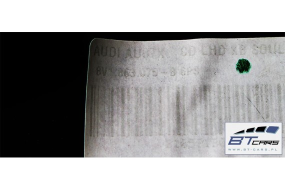 AUDI A3 SCHOWEK KONSOLI KIEROWCY 8V1863075B 8V1 863 075 B wykończenie 8V1857075B 8V1857075D 8V1857075A 8V1857075D 8V1857075B 6PS