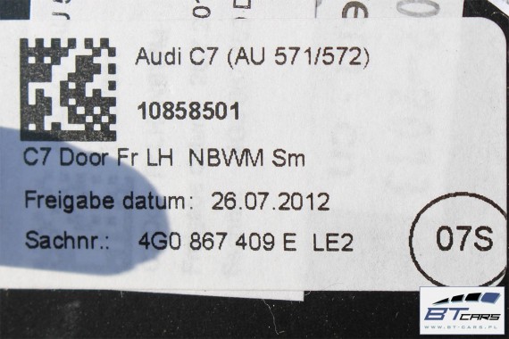 AUDI A6 LISTWY OZDOBNE LISTWA DEKOR DEKORY 4G 10- 4G0867409E 4G0867410D 4G0867419D 4G0867420D 4G1853189B 4G1853190E 4G0864261L
