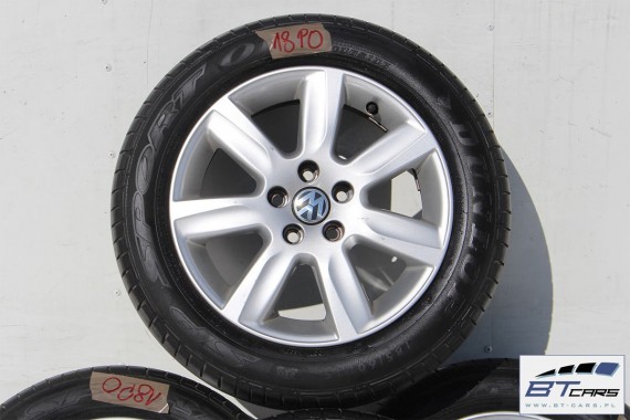 VW POLO FELGI 15 cali OPONY LETNIE KOŁA felga 6R0601025D 6J*15H2 ET40  opona LATO Dunlop SP Sport 01 185/60/15 84T 6R 6R0601025D