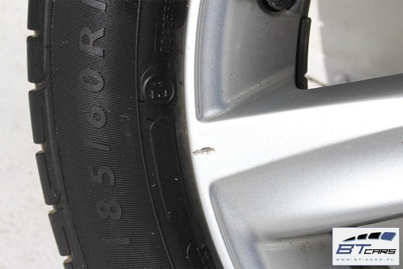 VW POLO FELGI 15 cali OPONY LETNIE KOŁA felga 6R0601025D 6J*15H2 ET40  opona LATO Dunlop SP Sport 01 185/60/15 84T 6R 6R0601025D