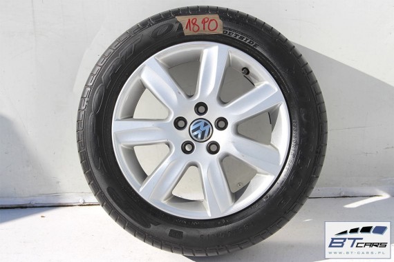 VW POLO FELGI 15 cali OPONY LETNIE KOŁA felga 6R0601025D 6J*15H2 ET40  opona LATO Dunlop SP Sport 01 185/60/15 84T 6R 6R0601025D