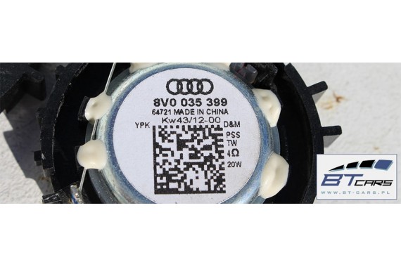 AUDI A3 SEDAN SPORTBACK GŁOŚNIKI ZESTAW KOMPLET 8V0035399 8V4035411 8V0035415 8V0 035 399 8V4 035 411 8V0 035 415 GŁOŚNIK