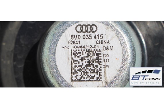 AUDI A3 SEDAN SPORTBACK GŁOŚNIKI ZESTAW KOMPLET 8V0035399 8V4035411 8V0035415 8V0 035 399 8V4 035 411 8V0 035 415 GŁOŚNIK