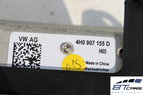 VW GOLF 7 VII AUDI A8 PRZETWORNIK PRZETWORNICA NAPIĘCIA PRĄDU 4H0907155D 4H0 907 155 D 220-230v 4H0907155 4H0907155D 4H0907155D