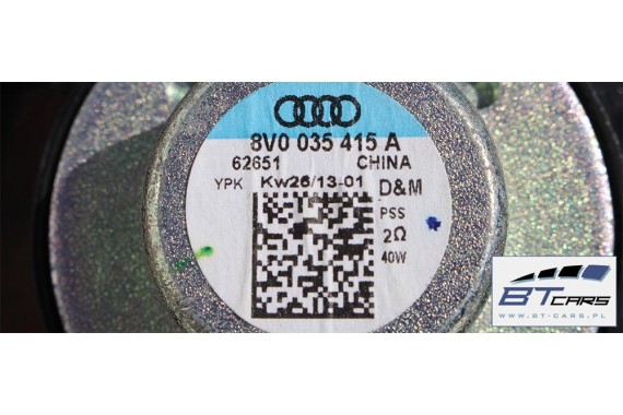 AUDI A3 SEDAN SPORTBACK GŁOŚNIKI KOMPLET 8V0035399 8V0035397 8V4035411 8V4 035 415 A ZESTAW GŁOŚNIKÓW 8V 2013