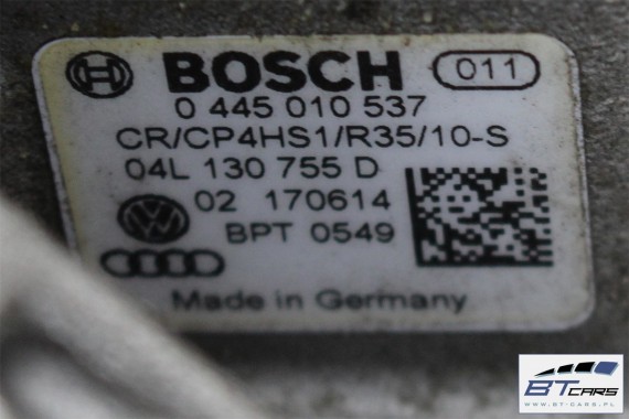 AUDI VW SKODA POMPA CIŚNIENIA PALIWA 04L130755D 04L130755E wysokiego  04L 130 755 D 04L 130 755 E TDi diesel