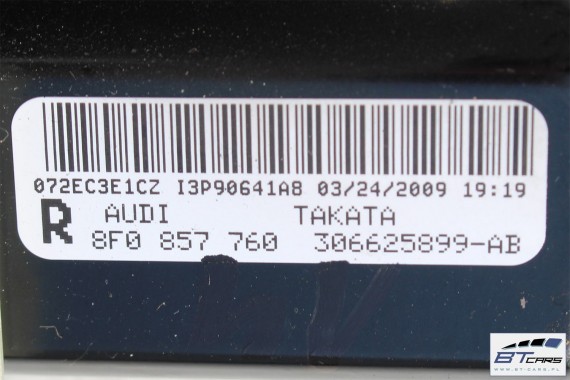 AUDI A5 CABRIO SILNICZEK PASA PASÓW 8F0857759 8F0857760 8F0 857 759 8F0857760 podajnik 8F0857759 8F0857760 8F0857759 8F0857760