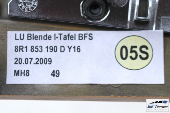 AUDI Q5 LISTWY OZDOBNE DEKORY WYKOŃCZENIE 8R 8R0863305D 8R1853190D 8R0867409D 8R0867410D Y16 - jesion beżowy