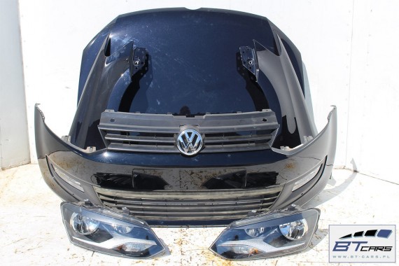 VW POLO PRZÓD 6R L041 maska błotniki zderzak pas przedni lampy wzmocnienie lampa błotnik 6R Kolor: L041 - czarny 6R0